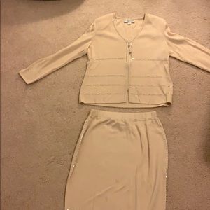 St. John sweater skirt set